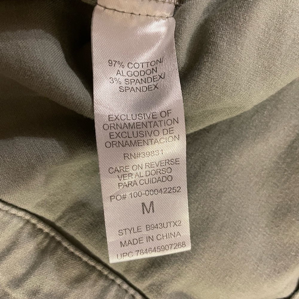Light Green Democracy Jean Jacket Stretch Medium - Picture 4 of 7